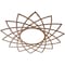 Ekena Millwork Eleanor Wood Fretwork Pierced Ceiling Medallion, Walnut, 38"OD x 14 5/8"ID x 3/8"T CMWP38X38X0375EAWA - alternate 4
